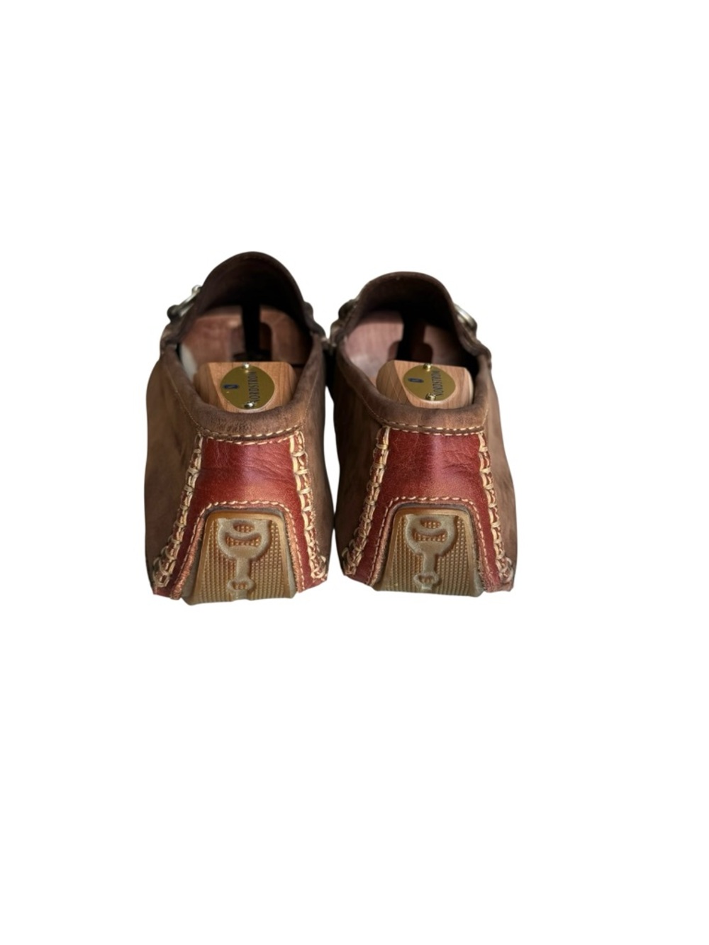 GUCCI Horsebit Driver Shoes Brown Suede Loafers - Picture 13 of 15